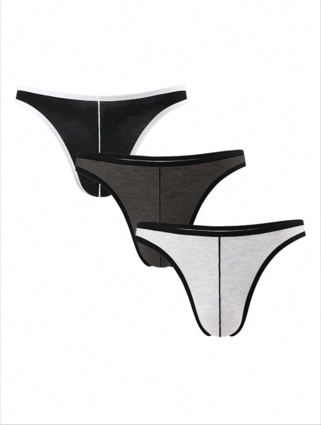 Men's contrast Patchwork Simple Slim Fit Briefs